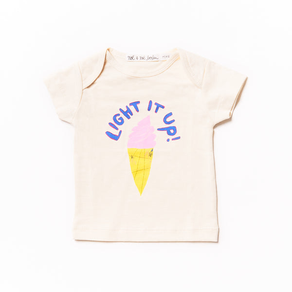 noé & zoë berlin Baby Tee // light it up