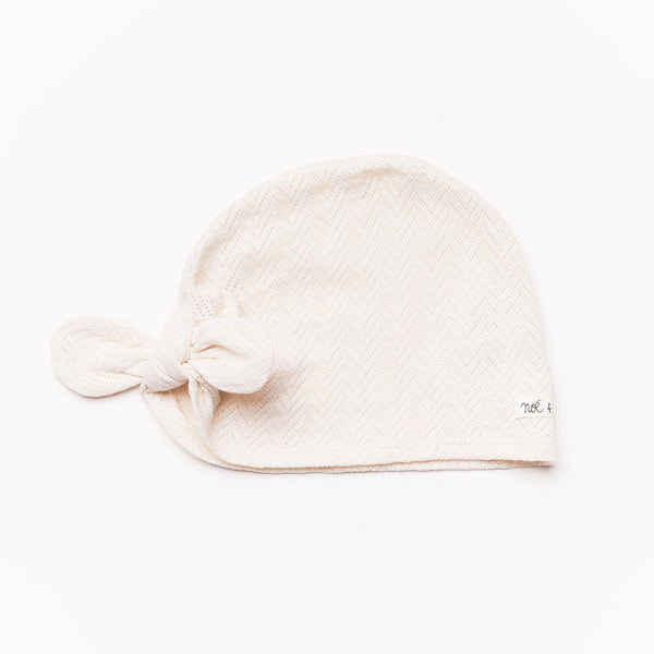 noé & Zoë Berlin Baby Turban // Ecru // SAMPLE