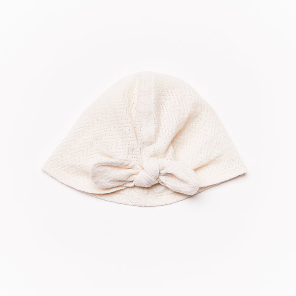 noé & Zoë Berlin Baby Turban // Ecru // SAMPLE