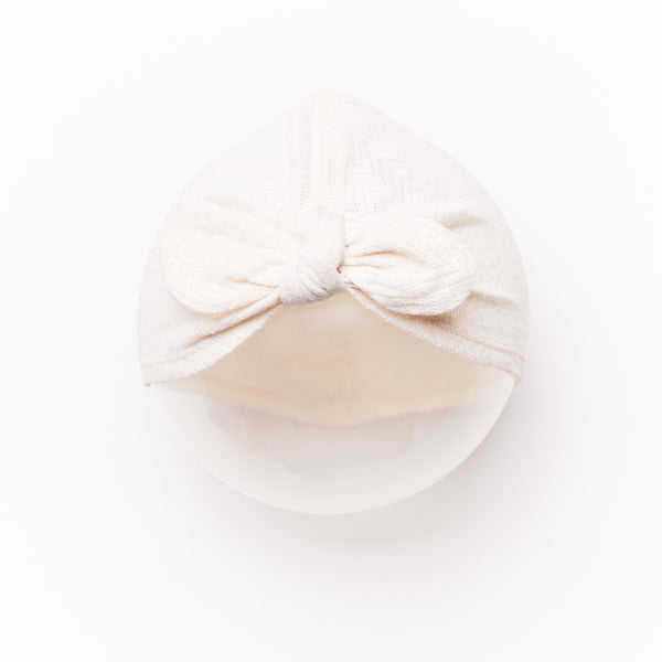 noé & zoë berlin Baby Turban // ecru // SAMPLE