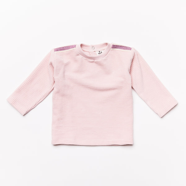 noé & zoë berlin Baby Velvet Longsleeve // rose // SAMPLE