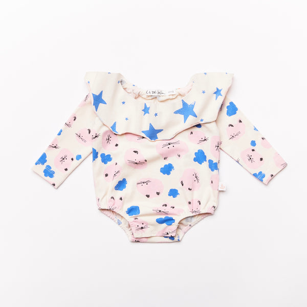 noé & zoë berlin Collar Onesie // kitty
