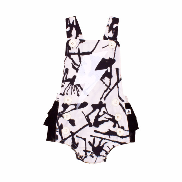 noé & zoë berlin Girls Sailor Romper // black ink