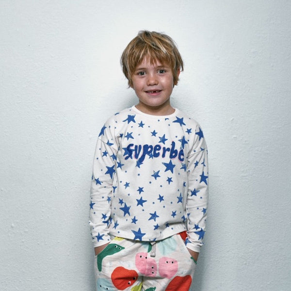 Noé & Zoë Berlin Longsleeve // Blue Stars