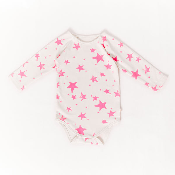 noé & zoë berlin Longsleeve Body // neon pink stars