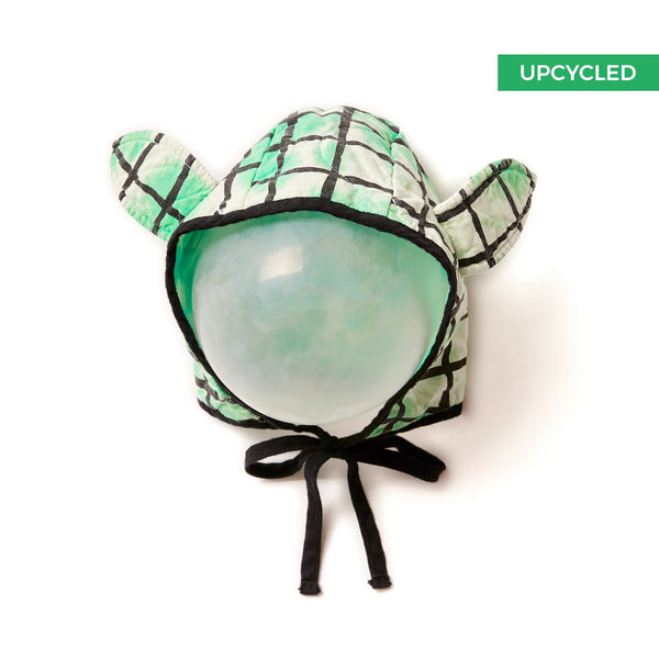 noé & zoë berlin Squirrel Hat // green grid