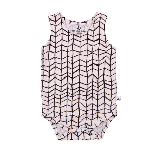 noé & zoë berlin Tank Body // black wave grid