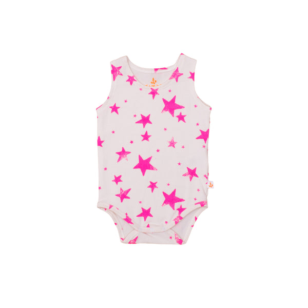 noé & zoë berlin Tank Body // neon pink stars