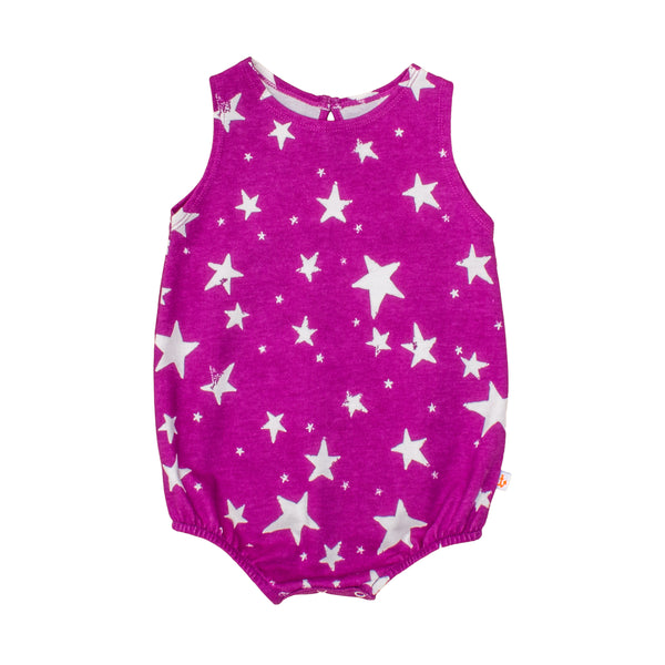 noé & zoë berlin Puffy Romper // purple invers stars // LAST ONE