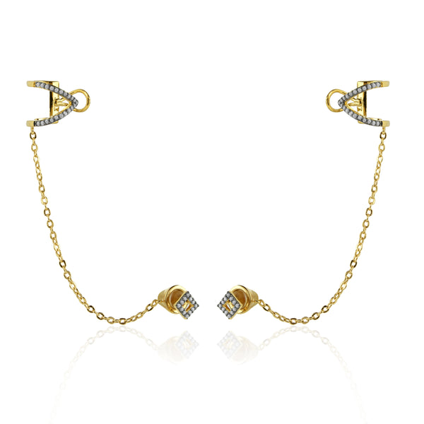 noir jewelry Bear River Earrings White Opal/gold Size Os