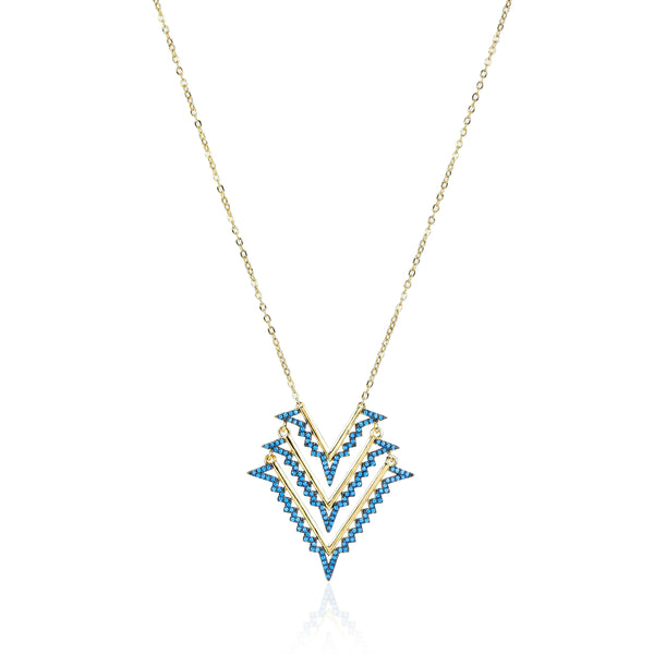 noir jewelry Cascade Necklace White Opal/gold Size Os
