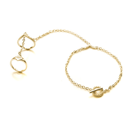 noir jewelry Janis Chain Pave Double Slave Bracelet