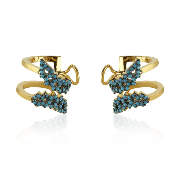 noir jewelry Mineral Springs Earrings Opal/gold Size Os