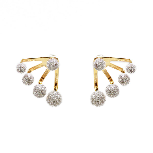 noir jewelry Anna Pave Suspension Earrings