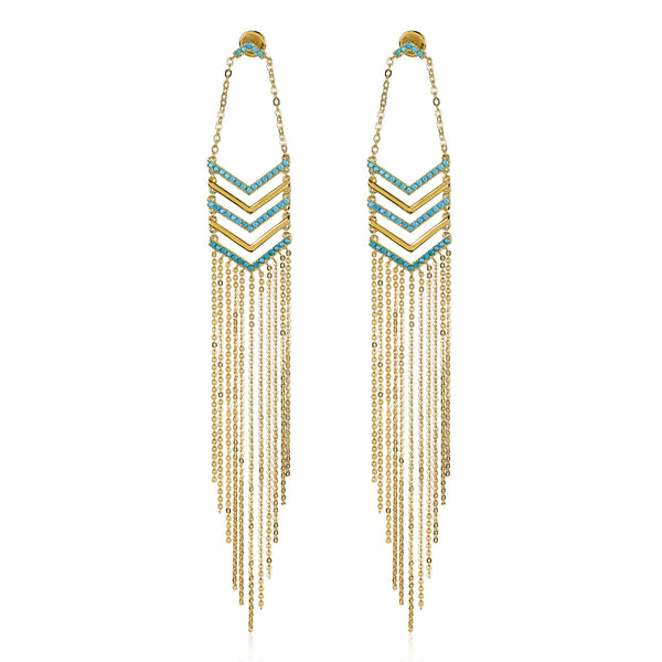 noir jewelry AQUATIC EARRINGS