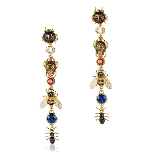 noir jewelry Assorted Bug Earrings