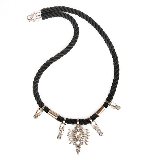 noir jewelry Bandhula Rope Necklace