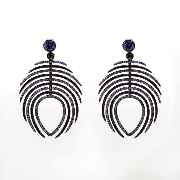 noir jewelry Blaire Feather Earrings