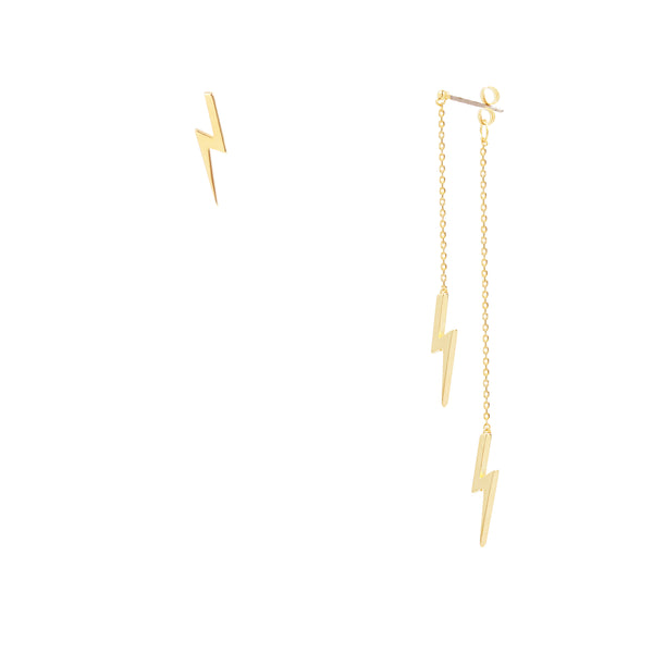 noir jewelry Bolt Earrings