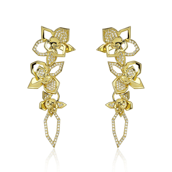 noir jewelry Boquet Earrings