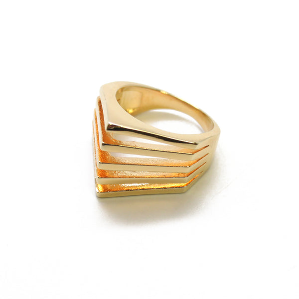 noir jewelry Brenda Pyramid Spike Ring