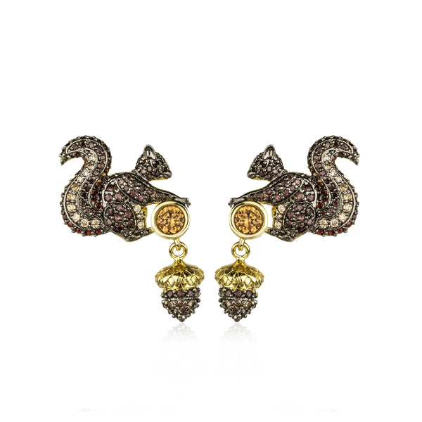 noir jewelry Burrow Stud Earrings