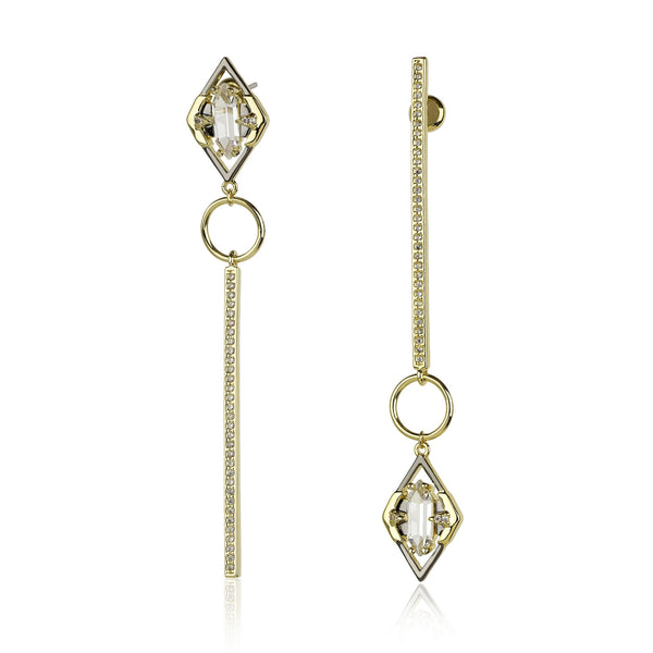 noir jewelry CHIVALROUS MISMATCH EARRING