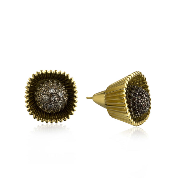 noir jewelry Chocolate Truffle Post Earrings