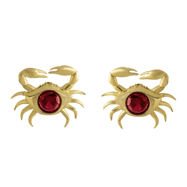 noir jewelry Coco Crab Post Earrings