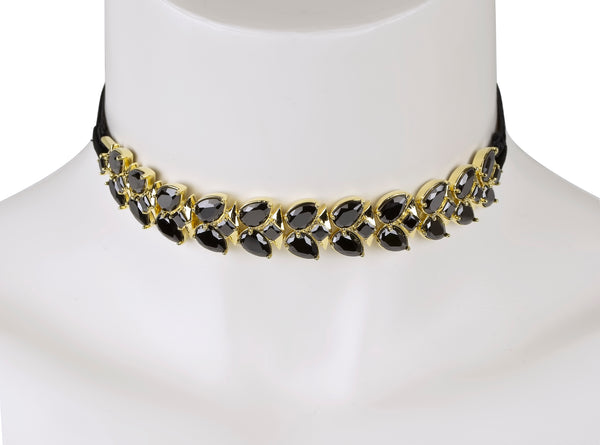 noir jewelry COLD HEARTED CHOKER NECKLACE