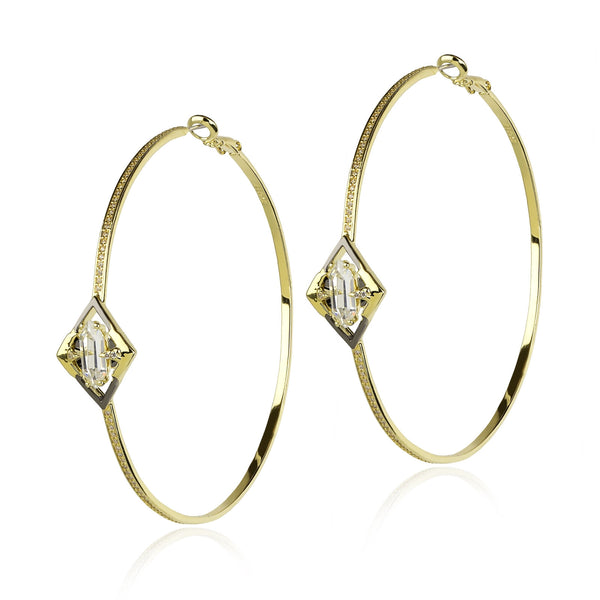 noir jewelry CONQUERER HOOP EARRING