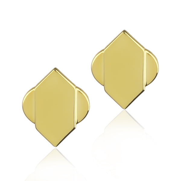 noir jewelry Contoured Stud Earrings