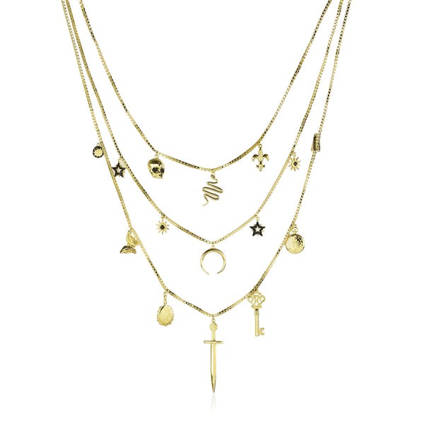 noir jewelry CULT OF CHARM NECKLACE
