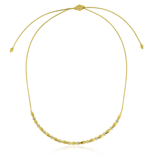 noir jewelry DAGGER DRAWSTRING NECKLACE