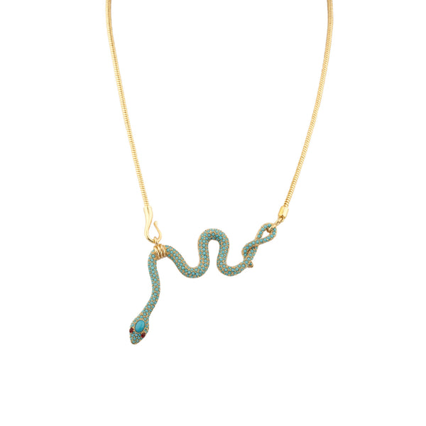 noir jewelry Dancing Snake Necklace