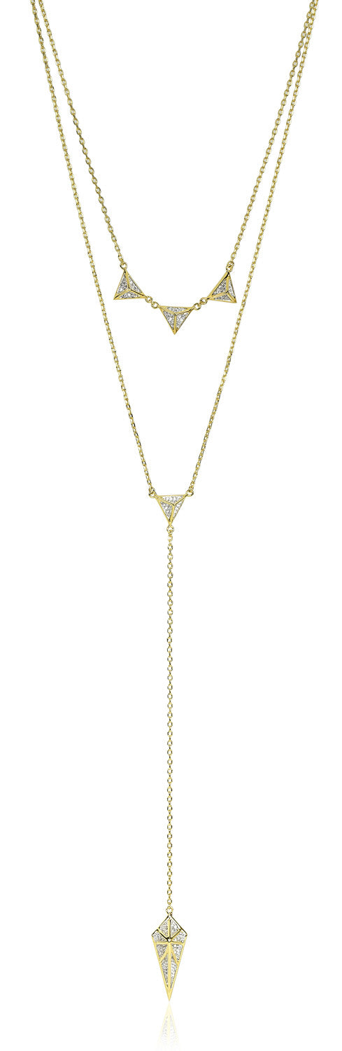 noir jewelry DETAINED LAYERED NECKLACE