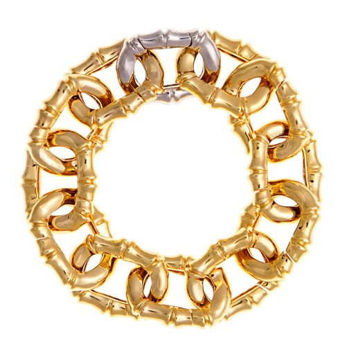 noir jewelry Dinah Bamboo Link Bracelet