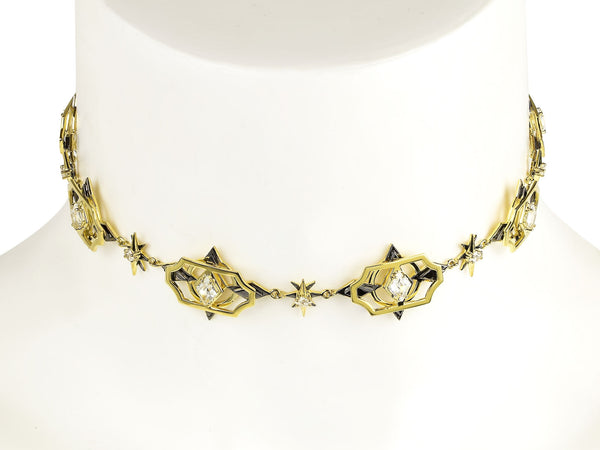 noir jewelry EN GARDE CHOKER NECKLACE
