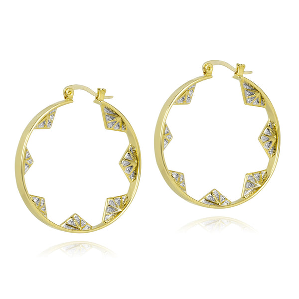 noir jewelry ENCIRCLED EARRINGS