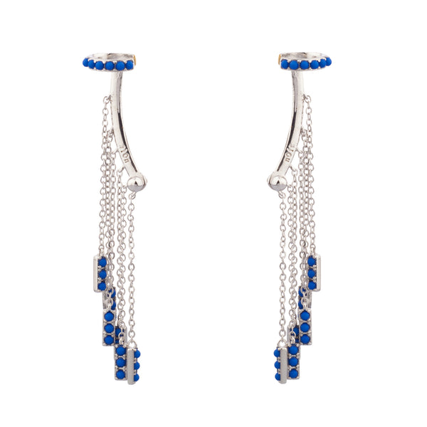 noir jewelry Falling Rocks Ear Creepers