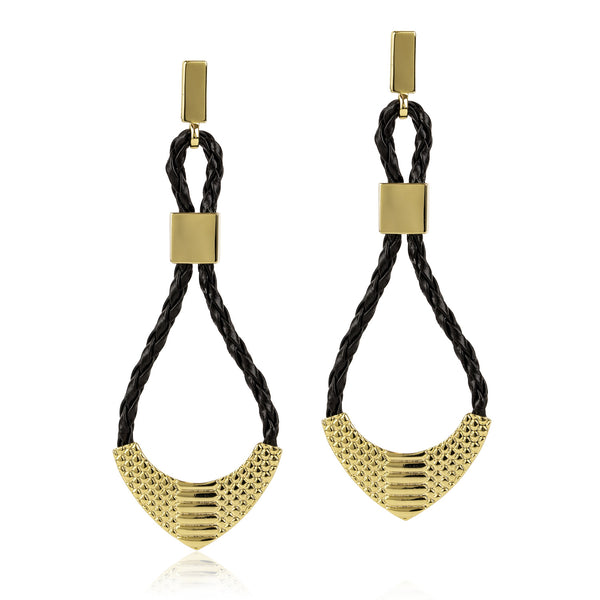 noir jewelry FANG DROP EARRINGS