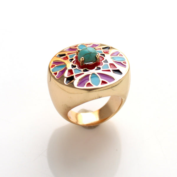 noir jewelry Fatima Statement Ring