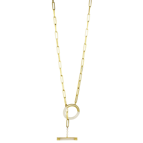 noir jewelry Flicker Oversized Toggle Necklace