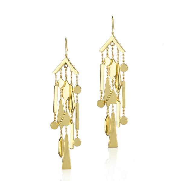 noir jewelry Free form Dangle Earrings