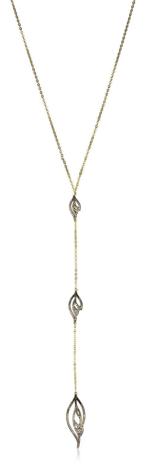 noir jewelry GLIMMER DROP NECKLACE