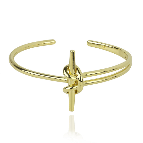 noir jewelry GOLD PLATED BOW KNOT BRACELET