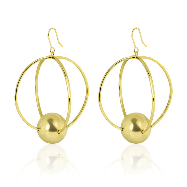 noir jewelry Halo Earrings