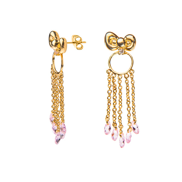 noir jewelry Hello Kitty Bow Dangle Earring