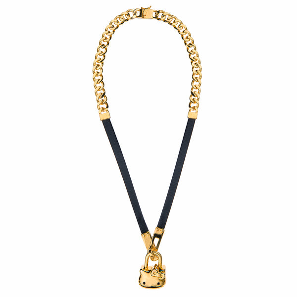 noir jewelry Hello Kitty Leather Necklace