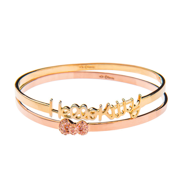 noir jewelry Hello Kitty Stackable Bangle Set